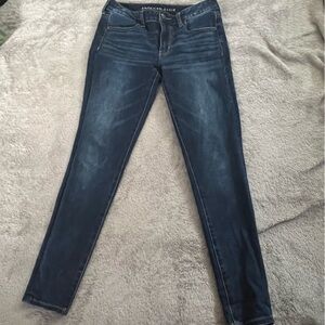 American Eagle Outfitters Blue Skinny Jeans Sleek Fit